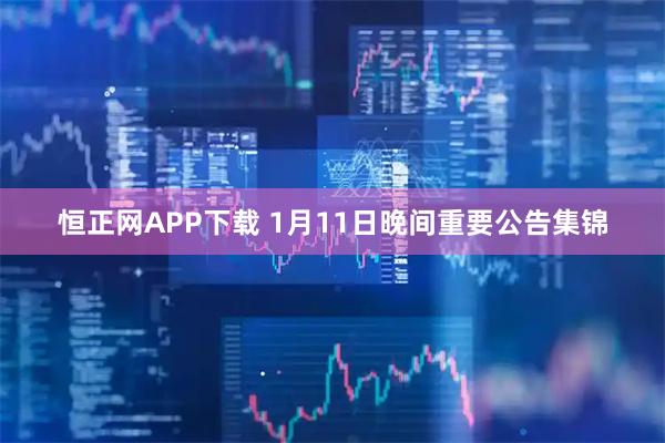 恒正网APP下载 1月11日晚间重要公告集锦